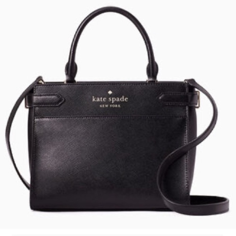 Kate Spade Staci Small Satchel Silver Hardware Like New